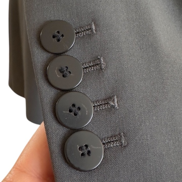 THEORY ETIENNETTE WOMEN'S WOOL-BLEND BLAZER IN OLIVE GREEN, SIZE 8 - Picture 7 of 8